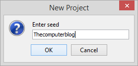 Entering a seed